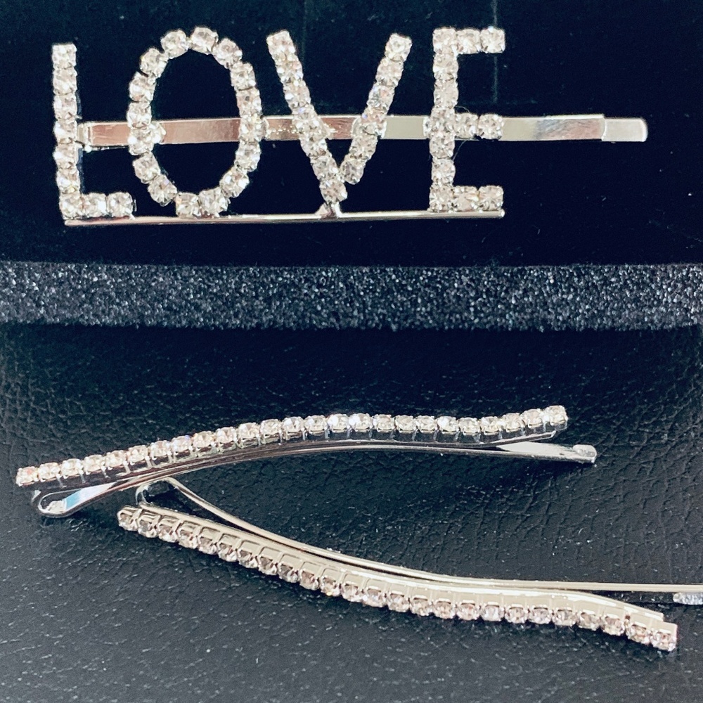 Rhinestone Hair Clips